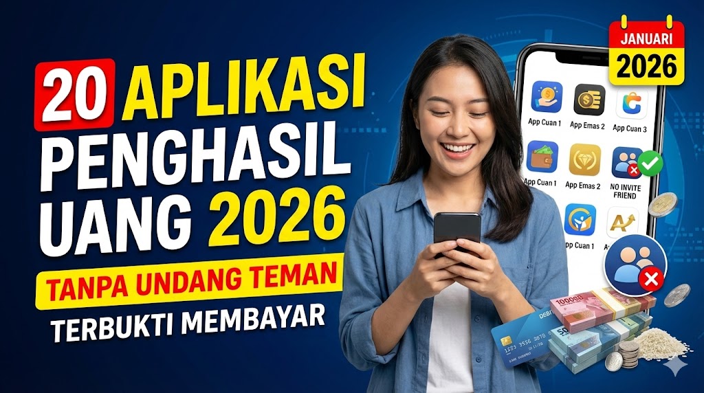20 Aplikasi Penghasil Uang 2026 Tanpa Undang Teman: Panduan Lengkap untuk Penghasilan Mandiri