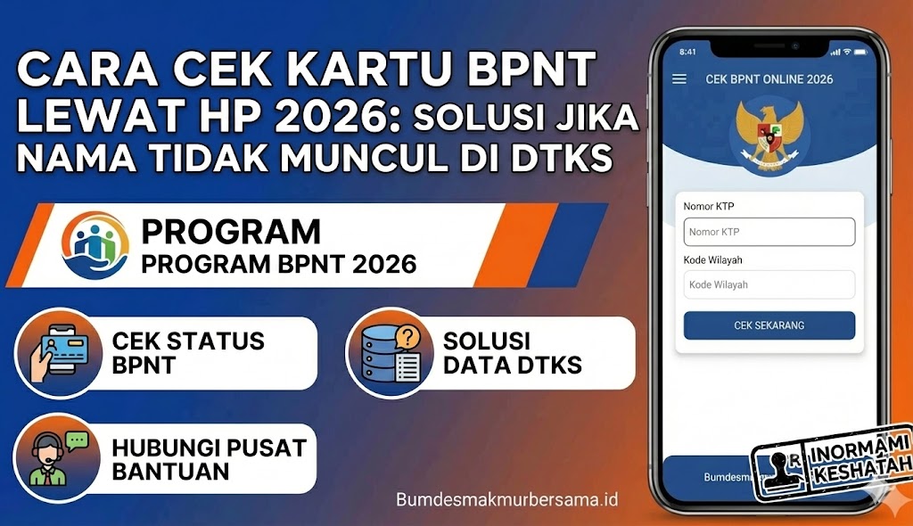 Cara Cek Kartu BPNT Lewat HP 2026: Solusi Jika Nama Tidak Muncul di DTKS