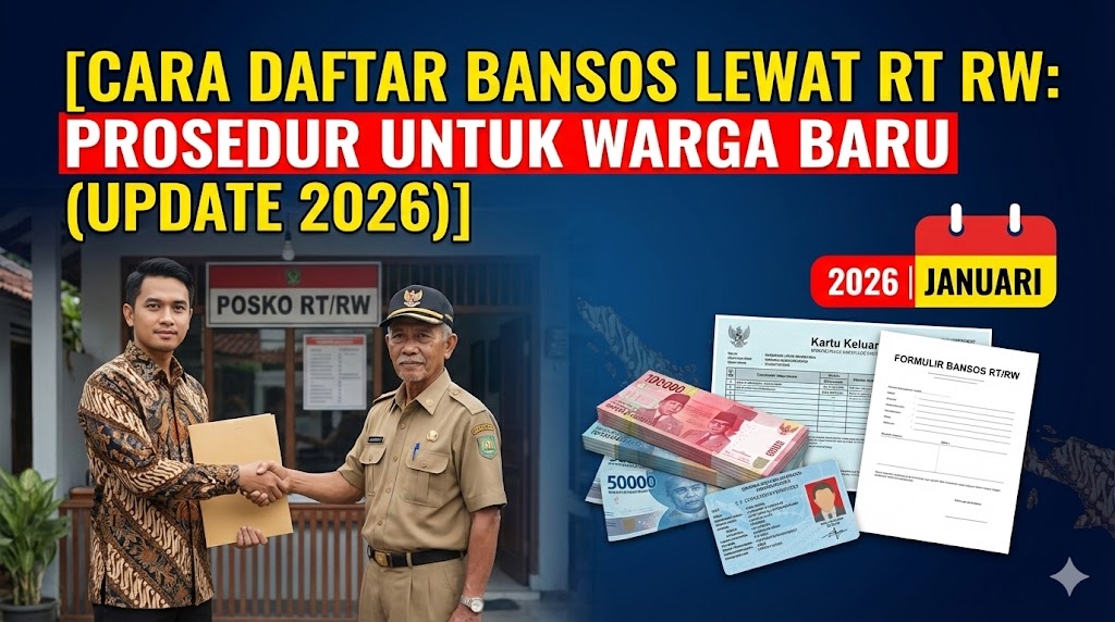 Cara Daftar Bansos Lewat RT RW: Prosedur untuk Warga Baru (Update 2026)