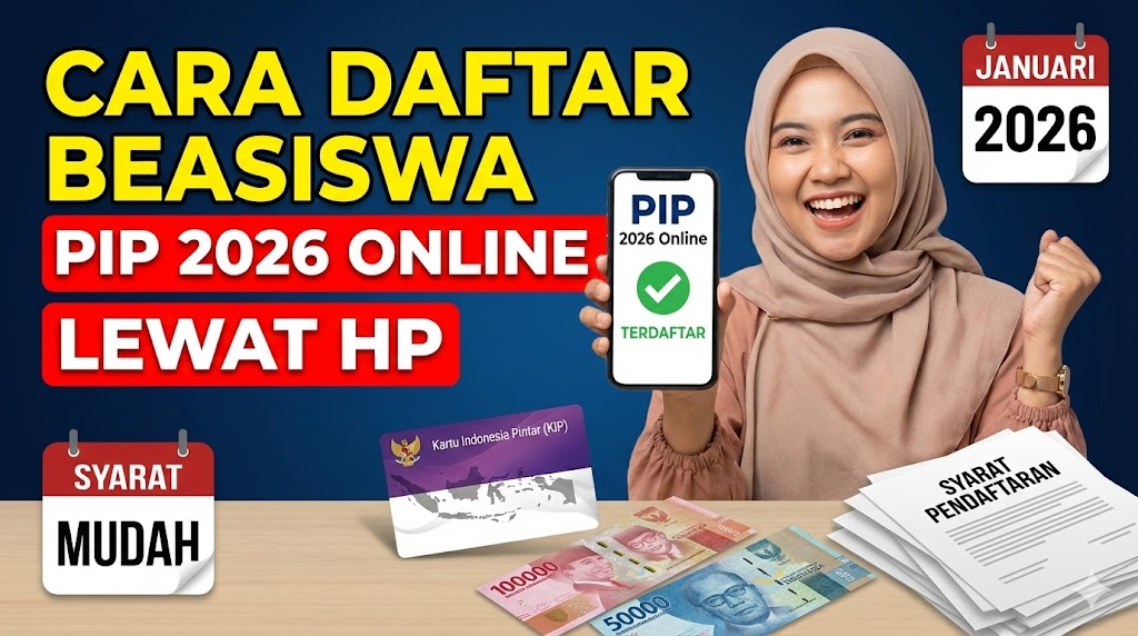Cara Daftar Beasiswa PIP 2026 Online Lewat HP dan Syarat Mudah