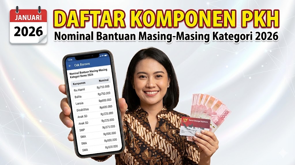 Daftar Komponen PKH: Nominal Bantuan Masing-Masing Kategori 2026