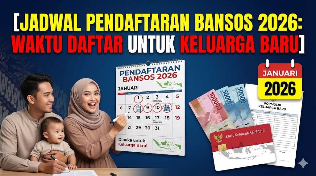 Jadwal Pendaftaran Bansos 2026: Waktu Daftar untuk Keluarga Baru