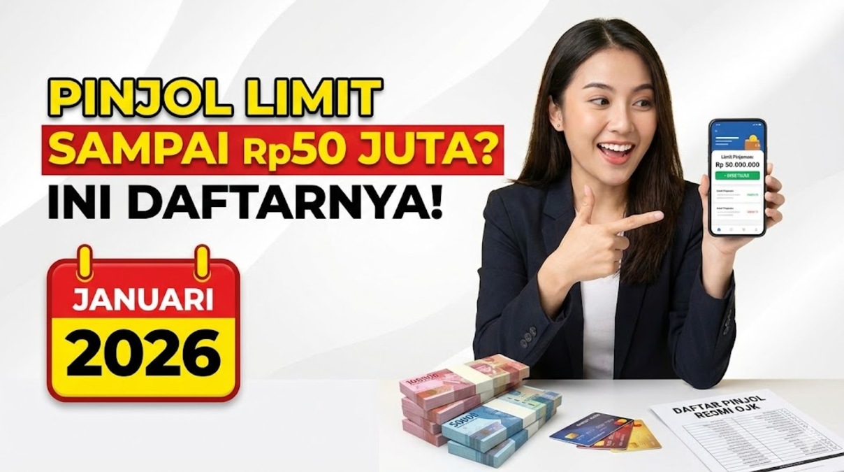 Pinjol Limit Sampai Rp50 Juta? Ini Daftarnya! Januari 2026