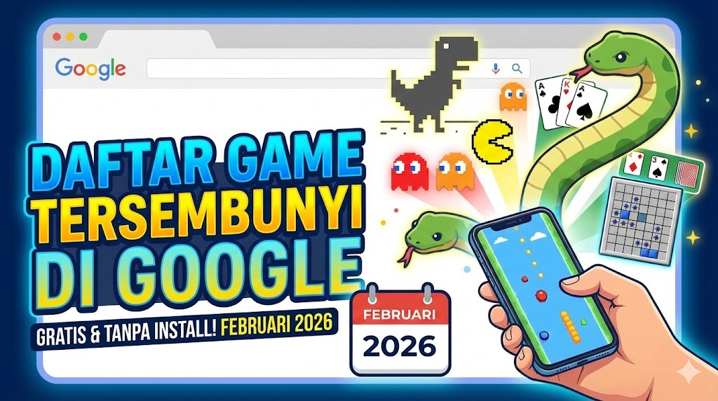 Daftar Game Tersembunyi di Google yang Bisa Dimainkan Gratis Tanpa Install Februari 2026