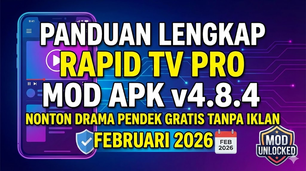 Panduan Lengkap Rapid TV Pro MOD APK v4.8.4: Nonton Drama Pendek Gratis Tanpa Iklan Februari 2026