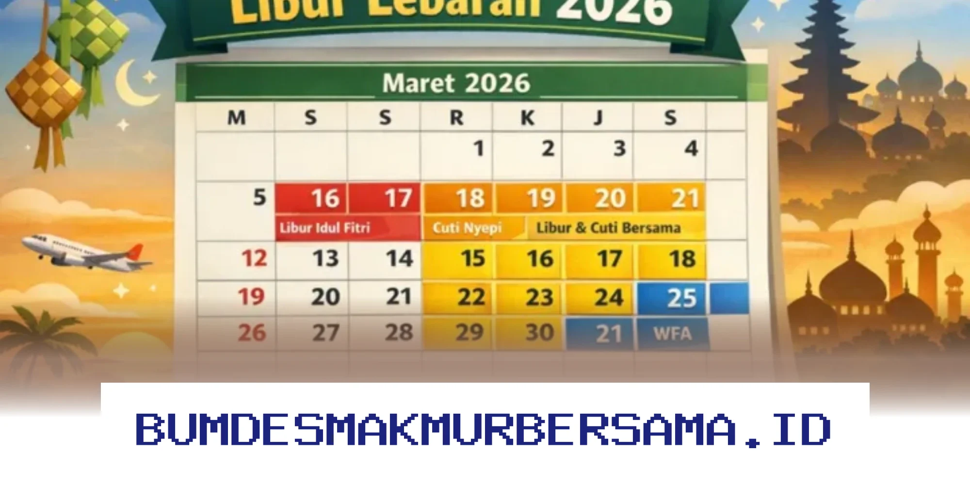 Jadwal Libur Lebaran 2026: Kapan Hari Pertama dan Berapa Lama Cuti Sekolah?